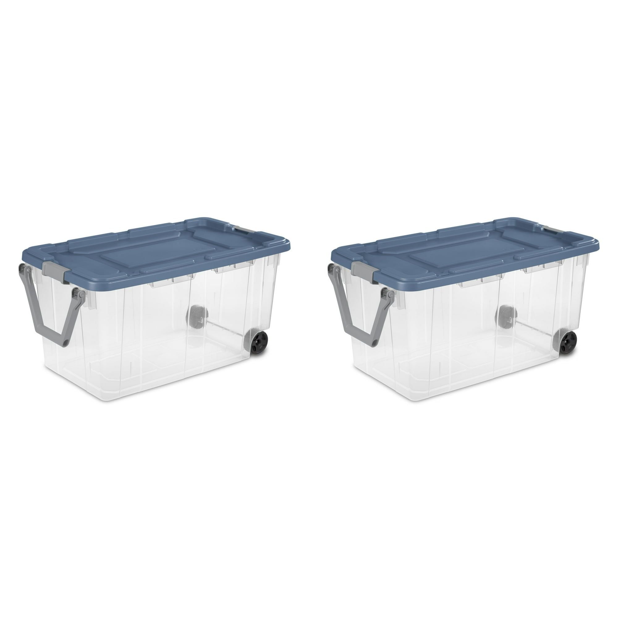 Extra Large Storage Bin, 40 Gallon Wheeled Plastic Storage Container with Handle,Pack of 2 Secondary image