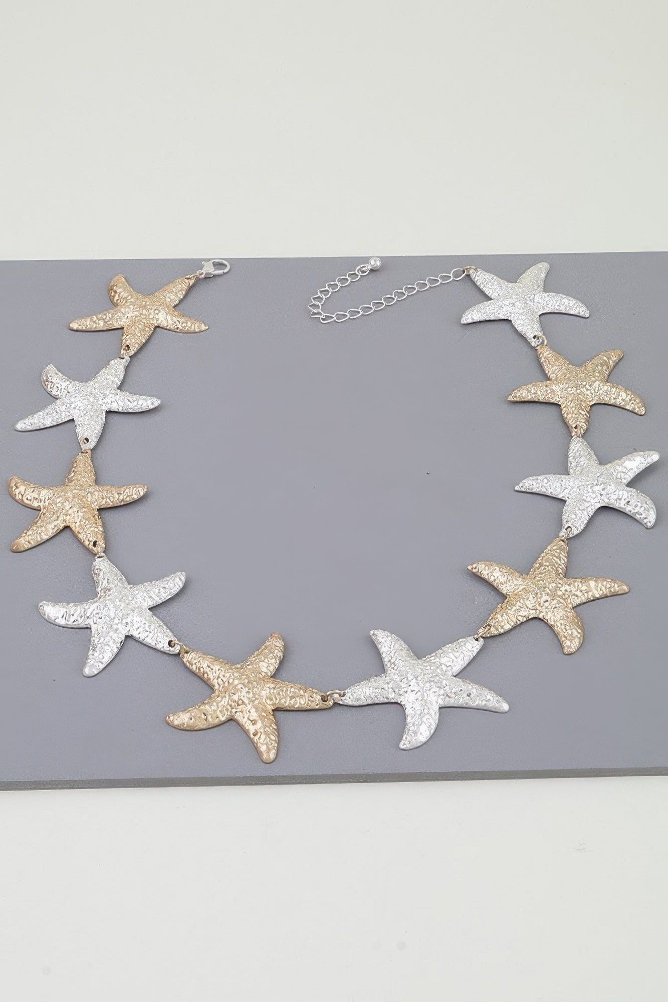 Multi Hammered Starfish Necklace Secondary image