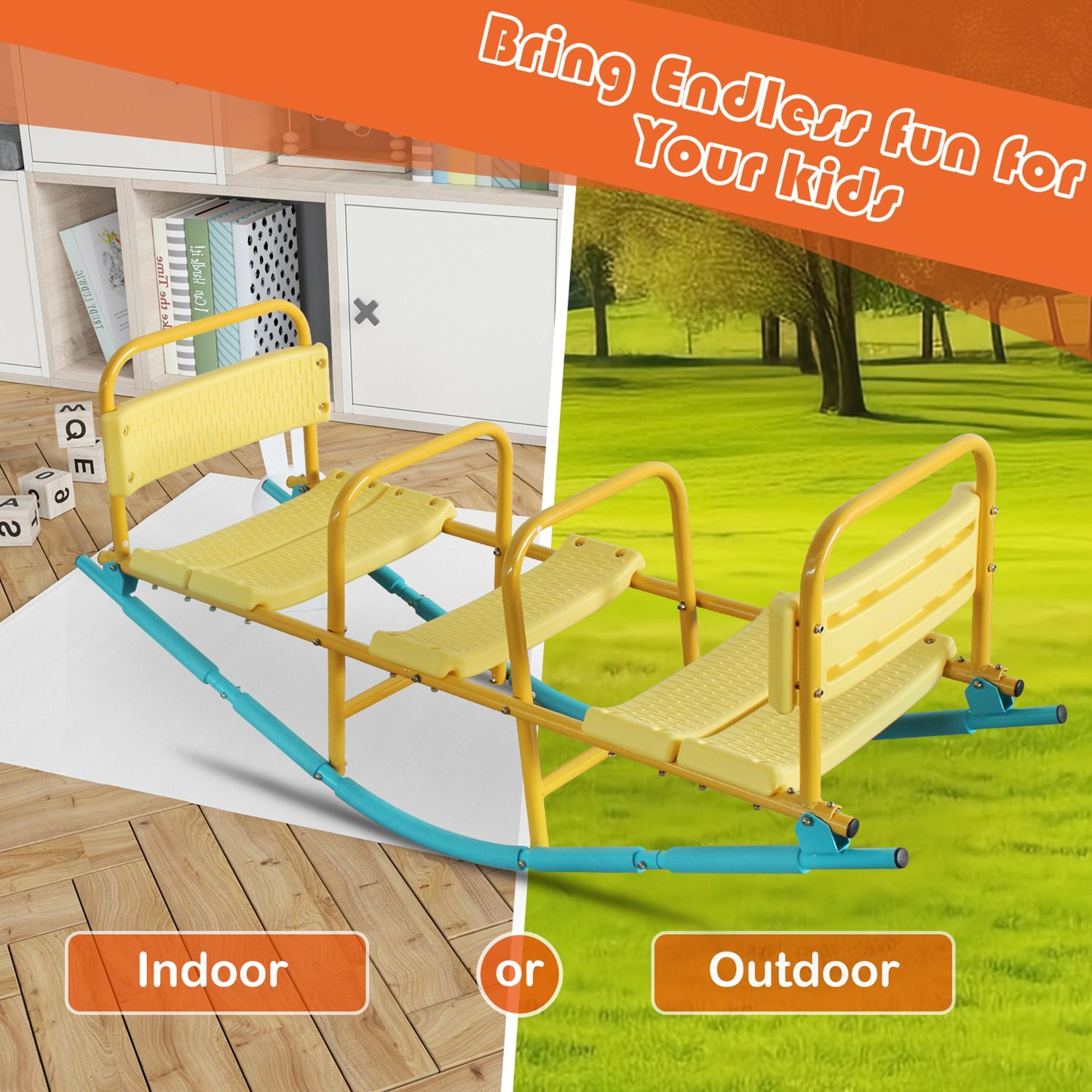 3-Seat Kids Rocking Seesaw Secondary image