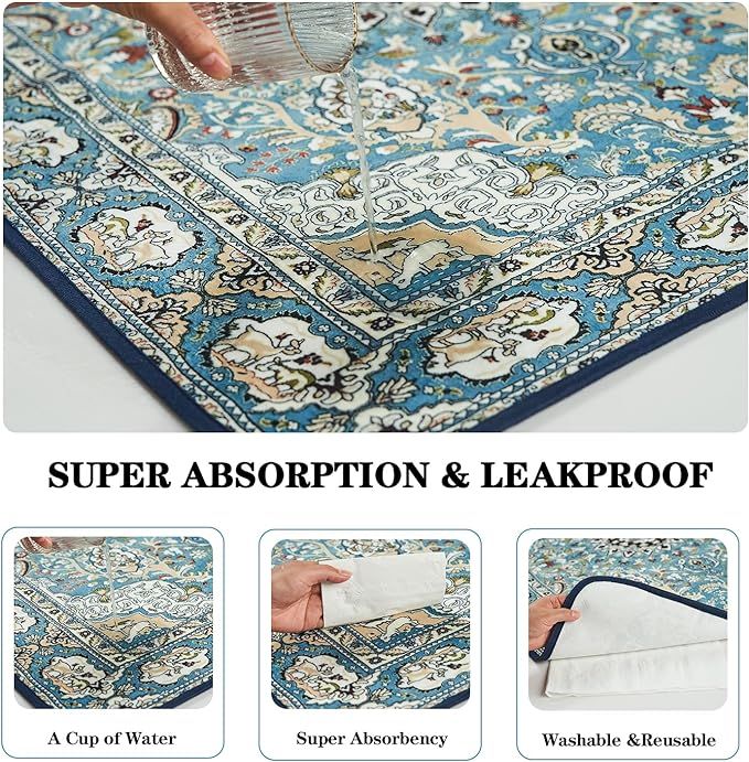 Qeils Washable Pee Pads for Dogs, 2 Pack Reusable Puppy Pads 36"x41" Super Absorbent Leakproof Dog Training Pads, Non-Slip Potty Pads for Floor, Crate, Couch, Whelping Pads Litter Mat Pet Supplies Secondary image