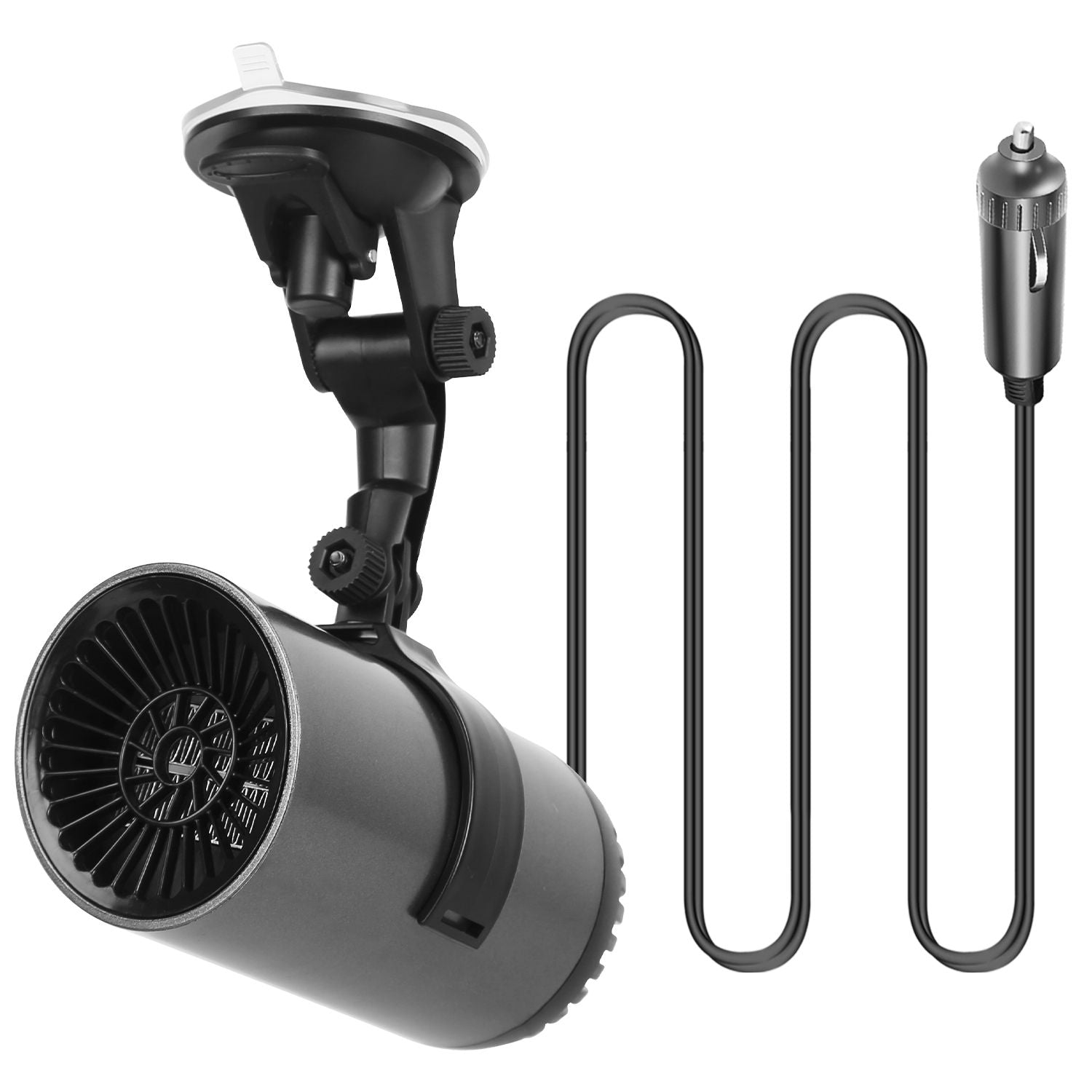 216W Portable Car Heater 2 In 1 Heating Cooling Fan Rotatable Demister Defroster with 4.92ft Cord Secondary image